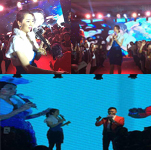 洪欣出席泊芙化妝品新品發布會